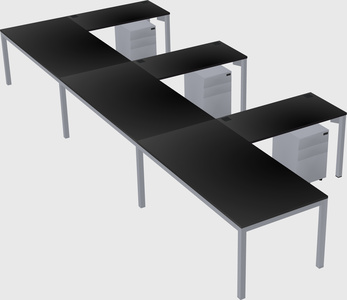 L-shaped desk