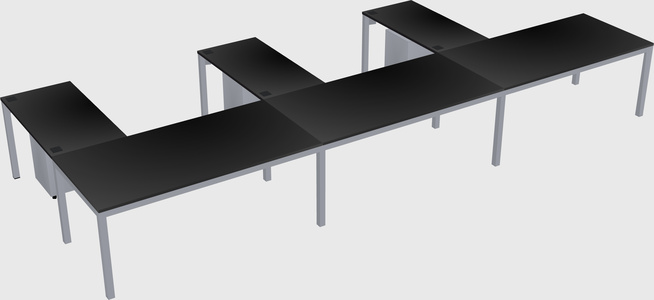 L-shaped desk