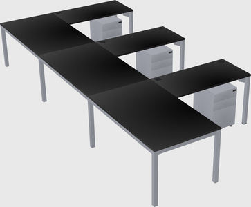 L-shaped desk