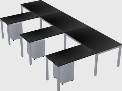 L-shaped desk