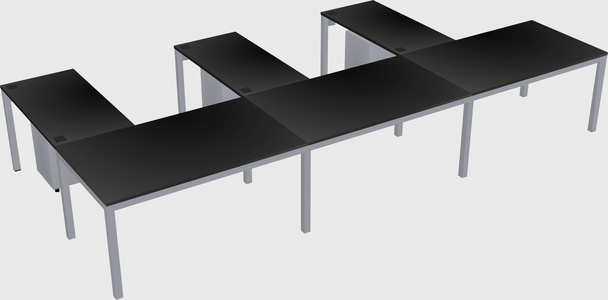 L-shaped desk