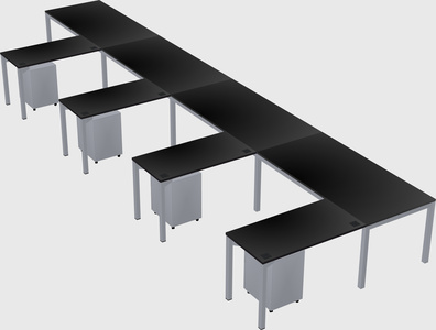 L-shaped desk