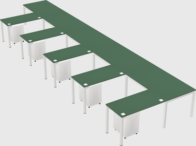 L-shaped desk
