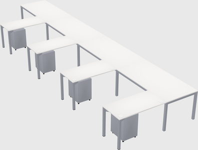 L-shaped desk