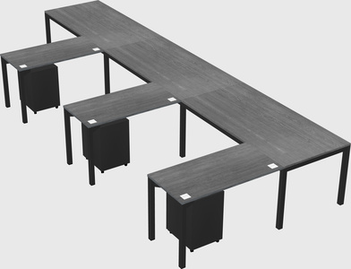 L-shaped desk