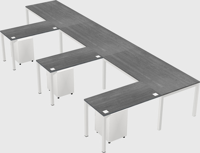 L-shaped desk