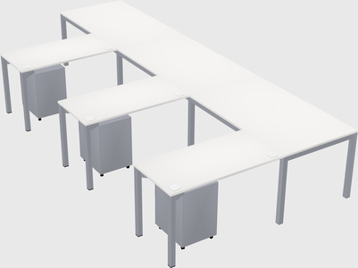 L-shaped desk