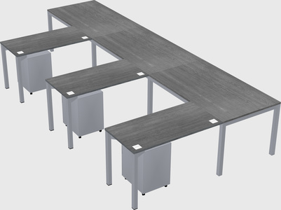 L-shaped desk