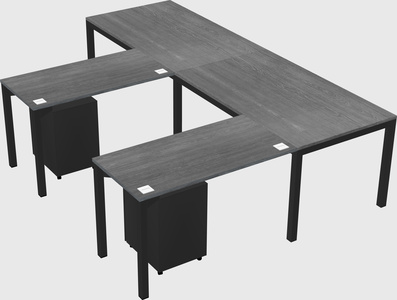 L-shaped desk