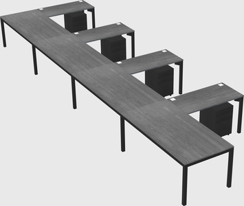 L-shaped desk