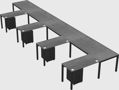 L-shaped desk