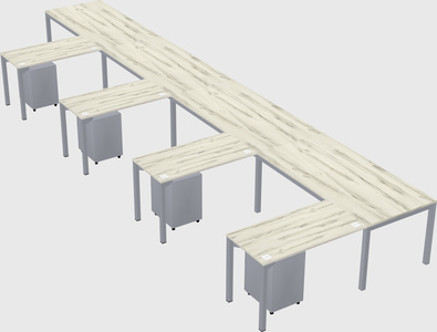 L-shaped desk