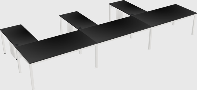 L-shaped desk