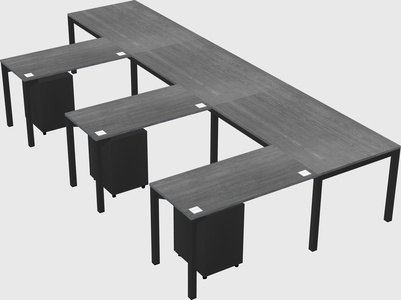 L-shaped desk