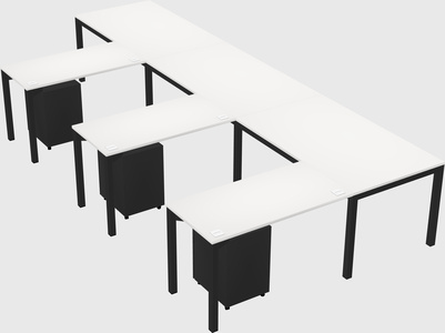 L-shaped desk