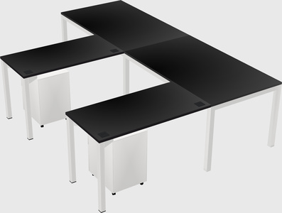 L-shaped desk
