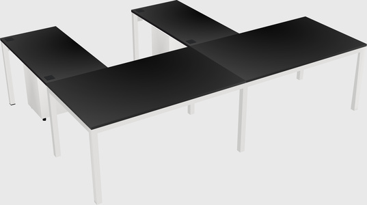L-shaped desk