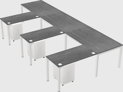 L-shaped desk