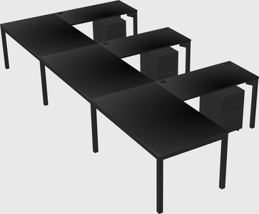 L-shaped desk