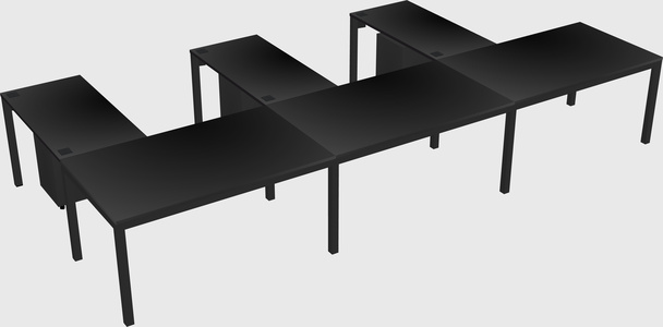 L-shaped desk