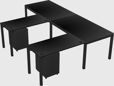 L-shaped desk