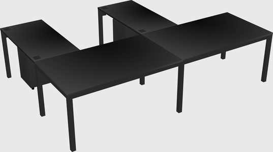 L-shaped desk