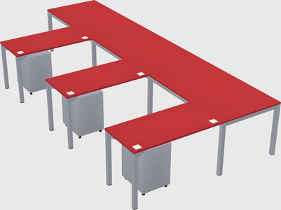 L-shaped desk
