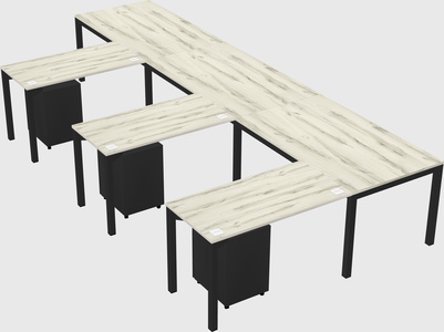 L-shaped desk