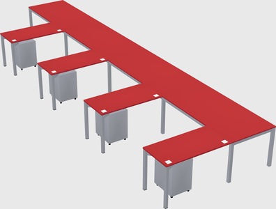 L-shaped desk