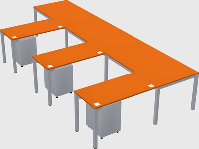 L-shaped desk