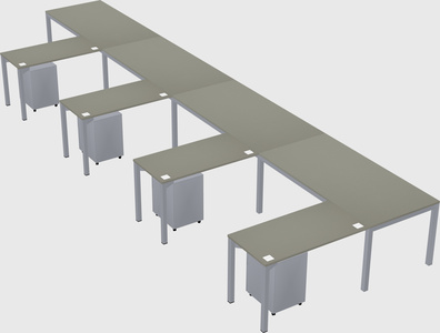 L-shaped desk