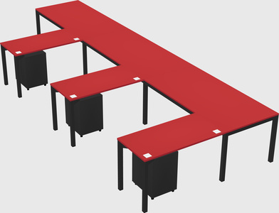 L-shaped desk