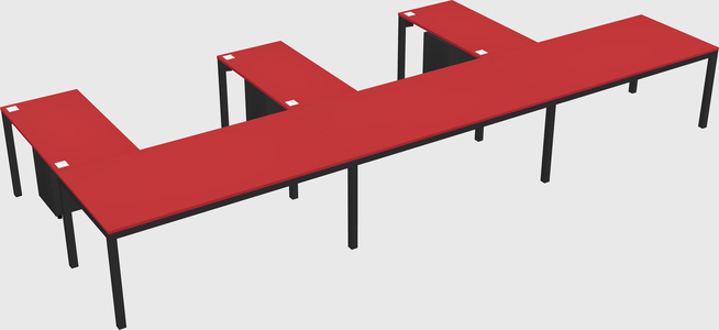 L-shaped desk
