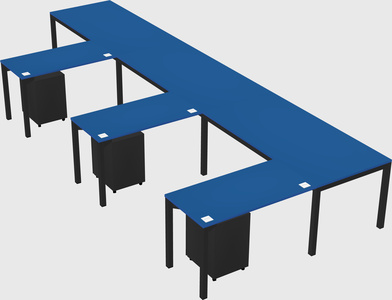 L-shaped desk