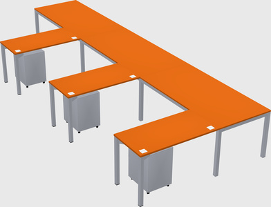 L-shaped desk