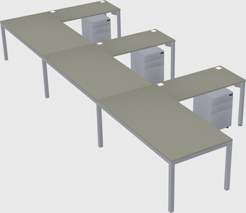 L-shaped desk