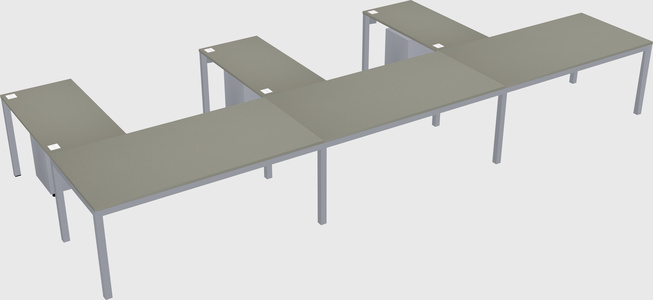 L-shaped desk