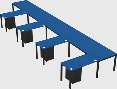 L-shaped desk
