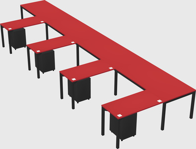 L-shaped desk
