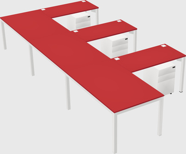 L-shaped desk
