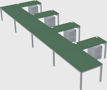 L-shaped desk