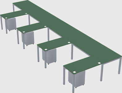 L-shaped desk