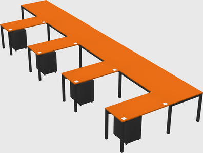 L-shaped desk
