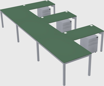 L-shaped desk