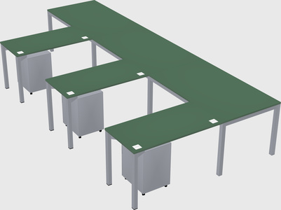 L-shaped desk