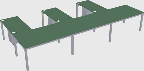 L-shaped desk