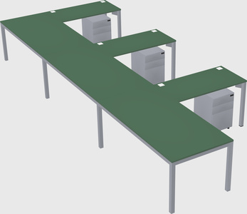 L-shaped desk