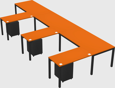 L-shaped desk