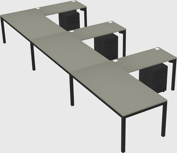 L-shaped desk