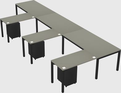 L-shaped desk